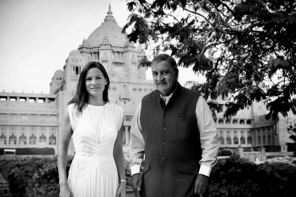 Son Altesse le Maharadjah de Jodhpur et Claire Choisne