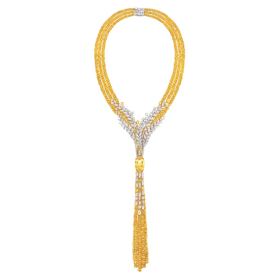 COLLIER MOISSON D OR OBD Fond blanc