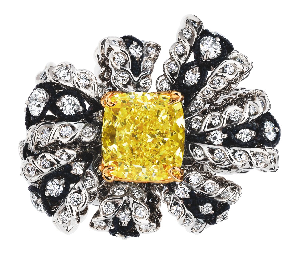 SALON DE VÉNUS DIAMANT JAUNE RING