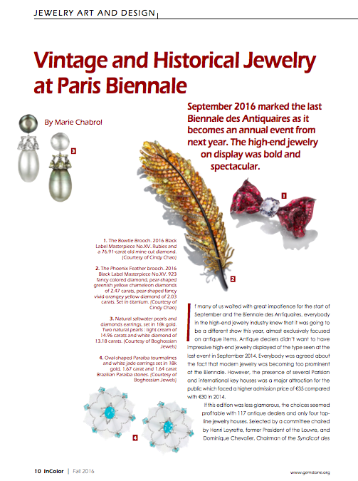 [EN] Vintage and Historical Jewelry at Paris Biennale