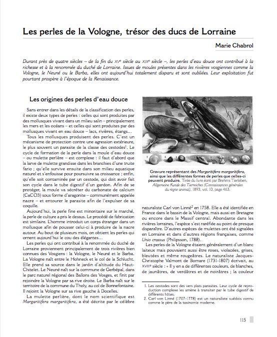 [FR] Les perles de la Vologne, trésor des ducs de Lorraine