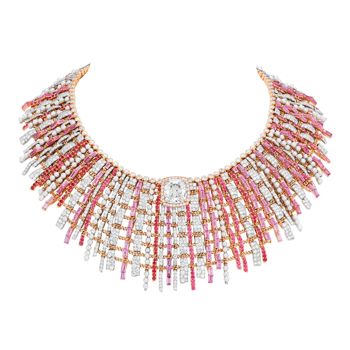 Chanel Heritage necklace in pink gold and diamonds