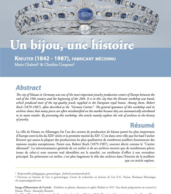 [FR] Kreuter (1842-1987), fabricant méconnu